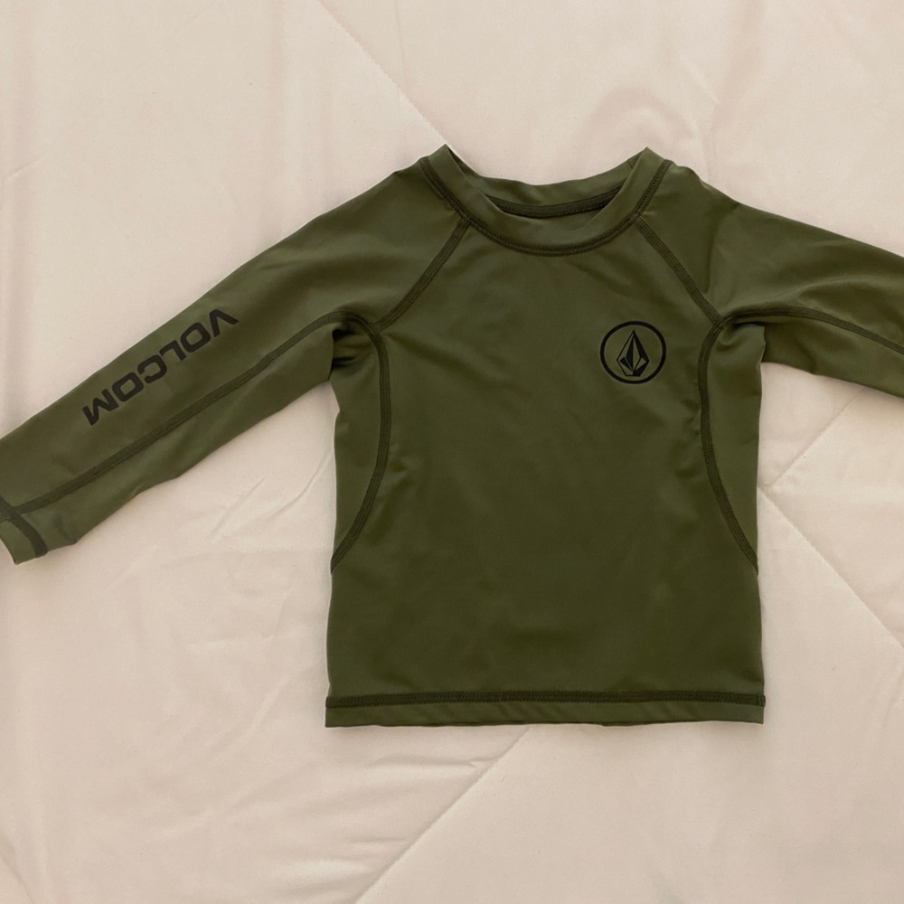 NEW Volcom Toddler SPF Rash-guard Swim Top Bathing Suit